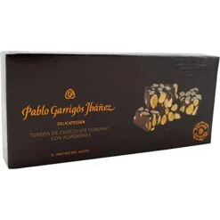 Delicatessen Dark Chocolate Nougat With Almonds